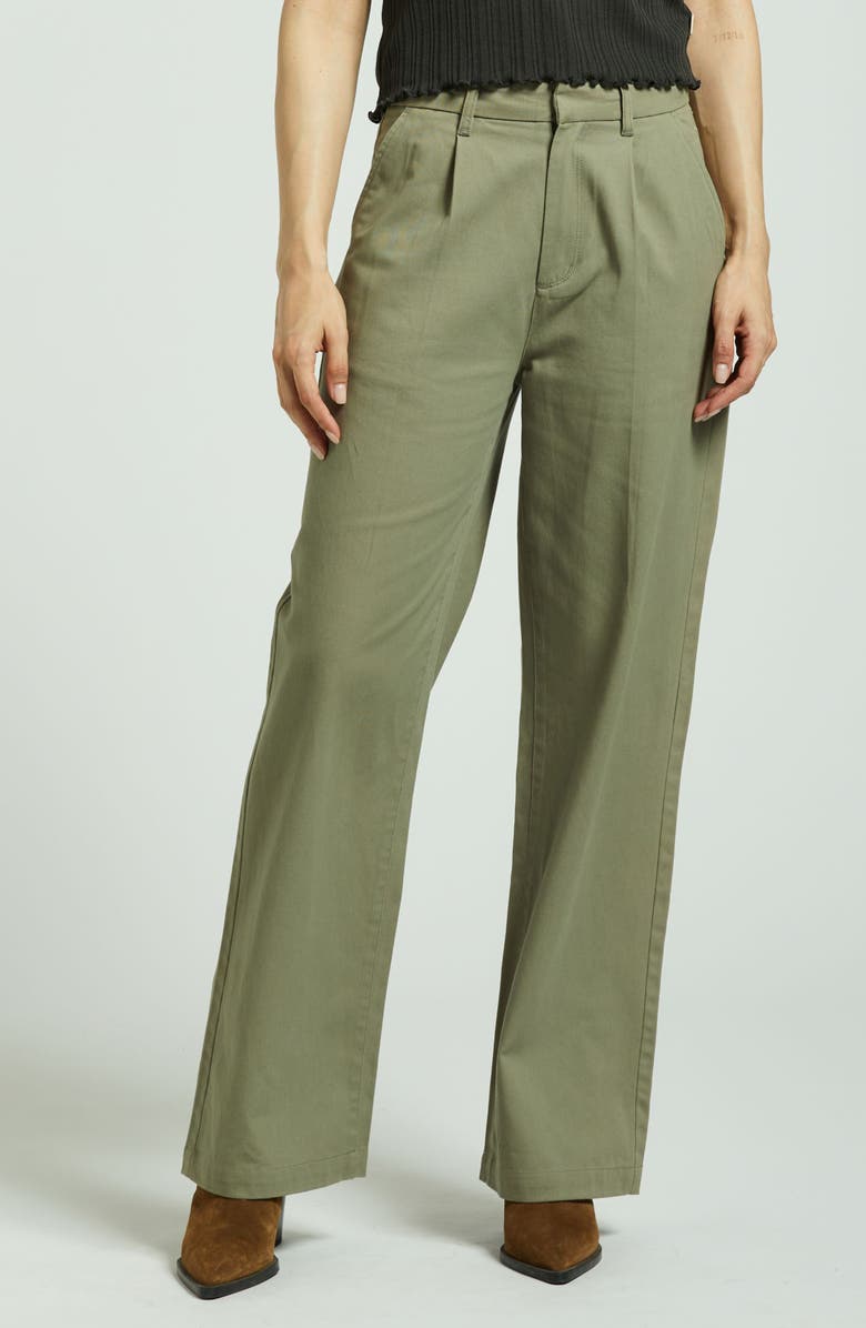 Brixton Ludlow High Waist Pleated Wide Leg Pants, Main, color, 