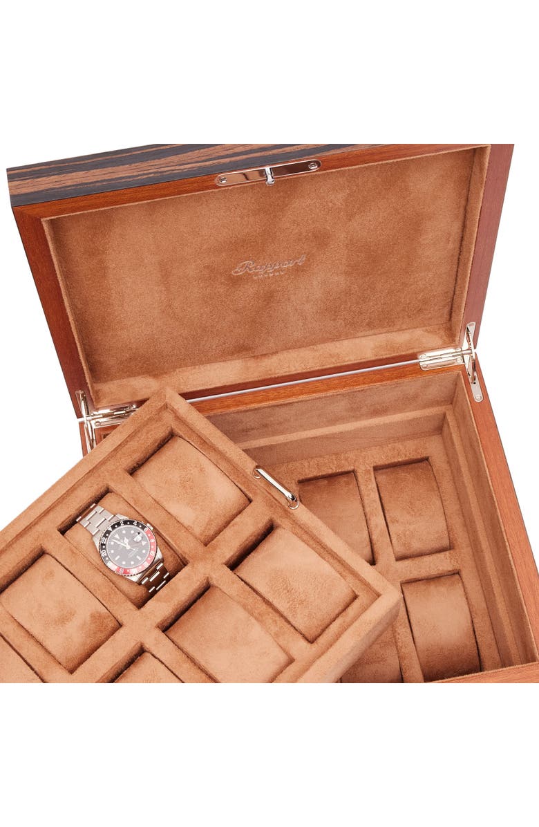 Rapport London HERITAGE SIXTEEN WATCH BOX, Alternate, color, Macassar
