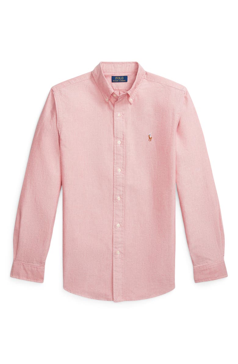 Polo Ralph Lauren The Iconic Oxford Button-Down Shirt, Alternate, color, New Brick