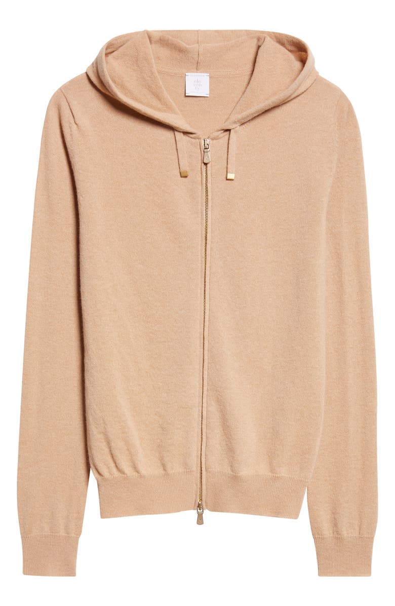 Eleventy Cashmere Zip Hoodie, Main, color, 04 Camel
