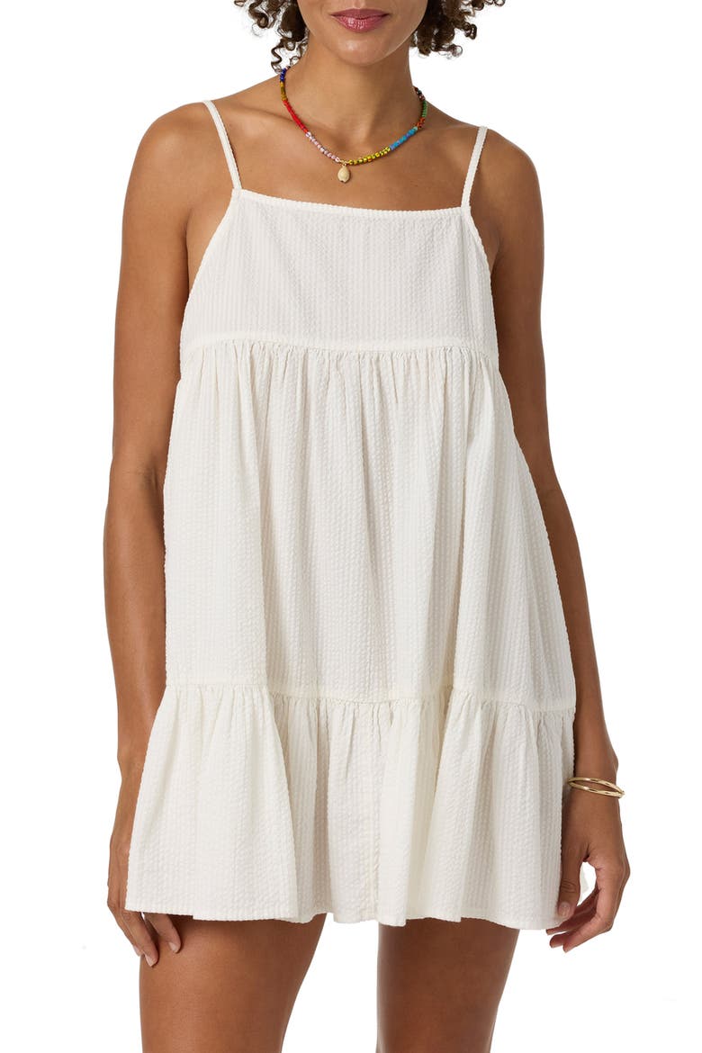 OG Rilee Cover-Up Babydoll Dress, Alternate, color, WHITE