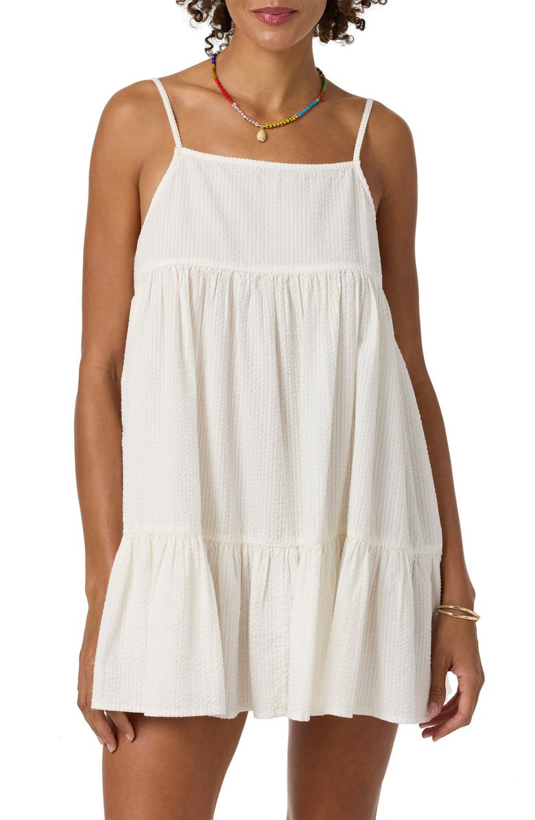 O'Neill OG Rilee Cover-Up Babydoll Dress, Alternate, color, White