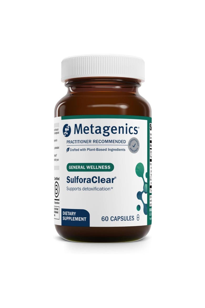 SulforaClear Advanced Detox Antioxidant Support Supplement 60 Capsules, Main, color, None