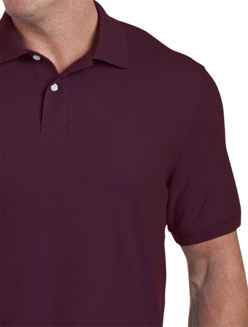 Harbor Bay By Dxl Big & Tall Piqué Polo Shirt In Purple