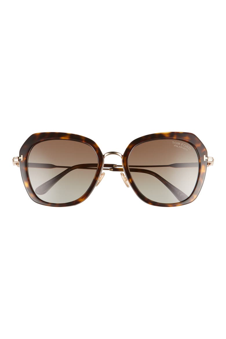 Kenyan 54mm Round Polarized Sunglasses, Main, color, HAVANA/ BROWN