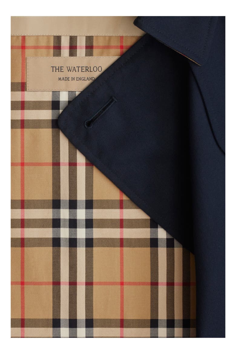 Long Waterloo Heritage Trench Coat, Alternate, color, Coal blue