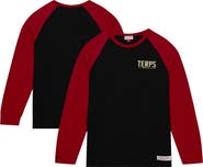 Mitchell & Ness Men's Mitchell & Ness Black Maryland Terrapins Legendary Slub Raglan Long Sleeve T-Shirt
