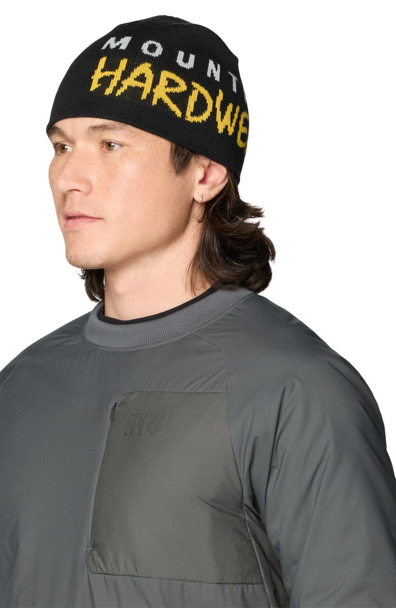 Mountain Hardwear Bridger Logo Beanie, Alternate, color, Black