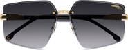Carrera Eyewear 63mm Square Oversized Gradient Rimless Square Geometric Sunglasses