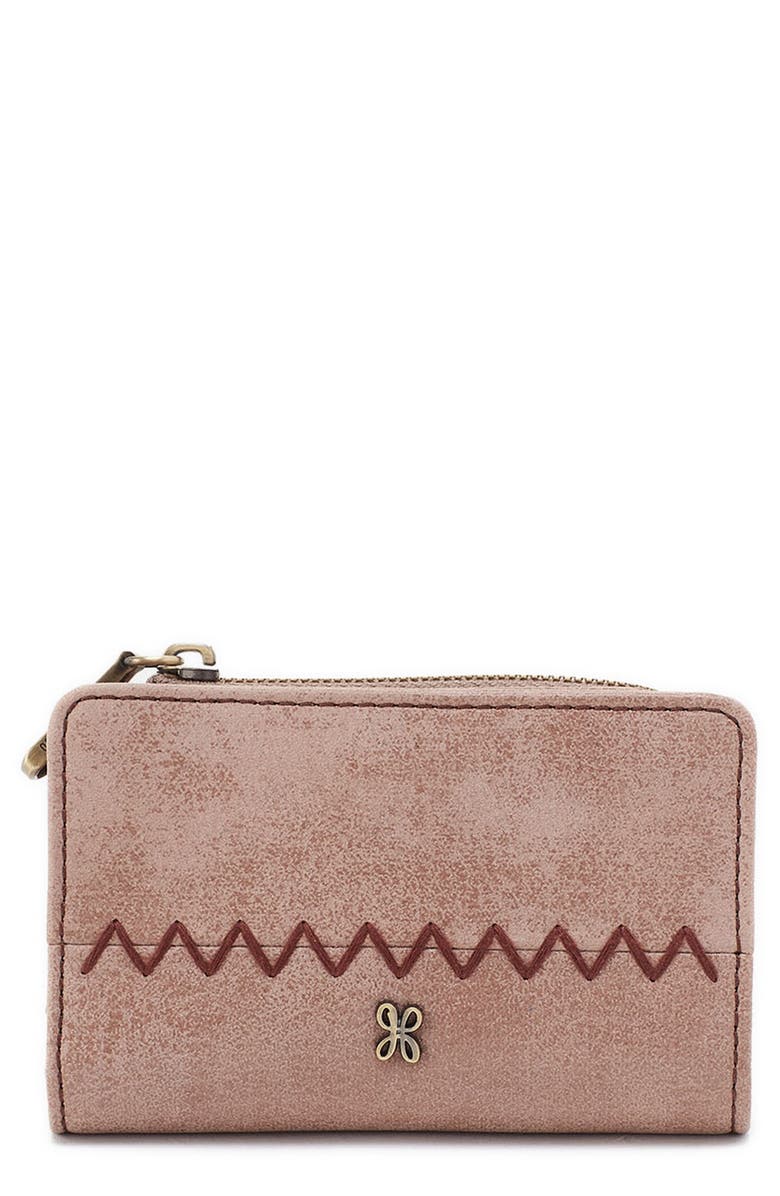 HOBO Jill Card Case, Main, color, Hazel