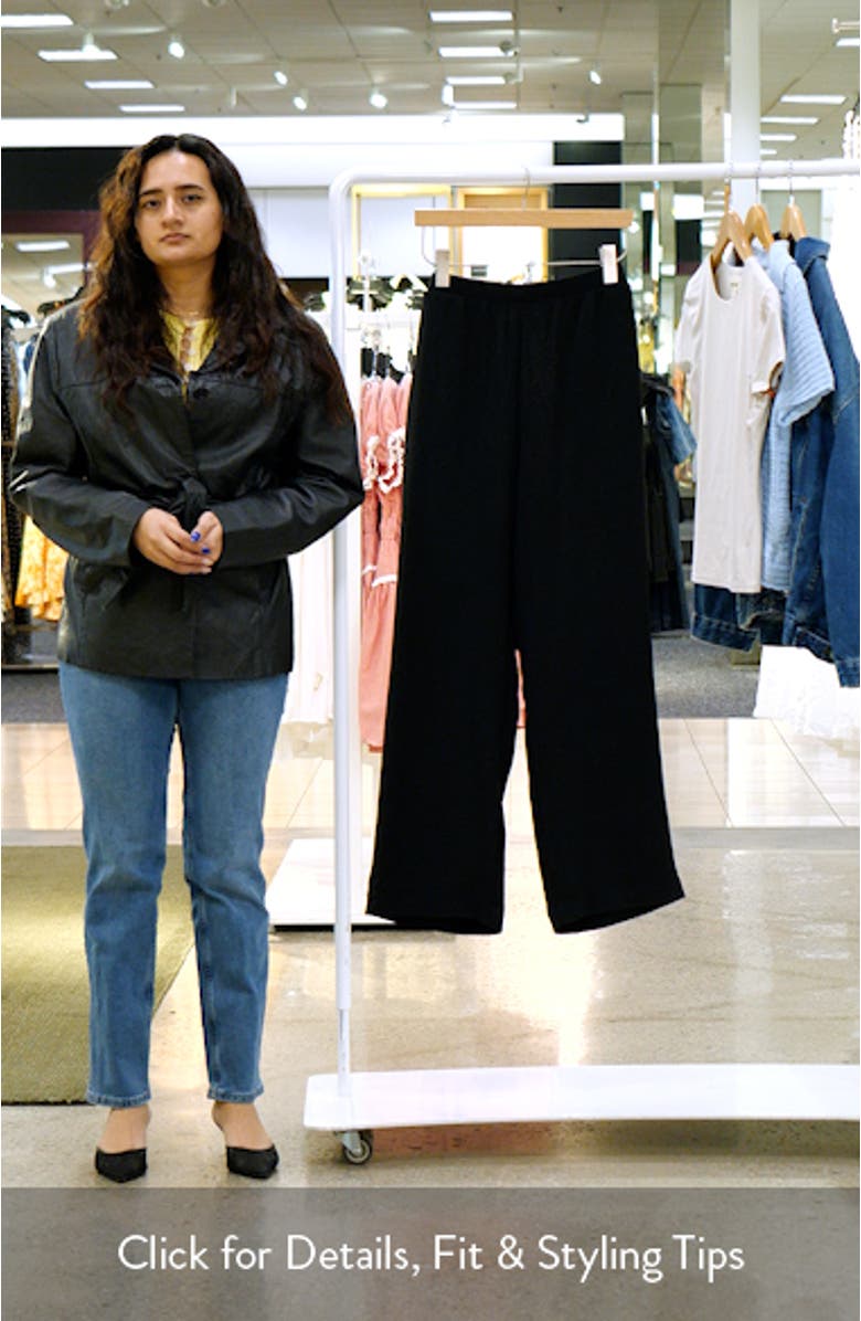 Straight Leg Knit Pants, sales video thumbnail