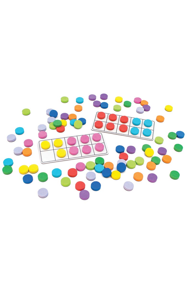 Rainbow Ten Frames Magnetic Activities Learning Set, Alternate, color, Multicolored