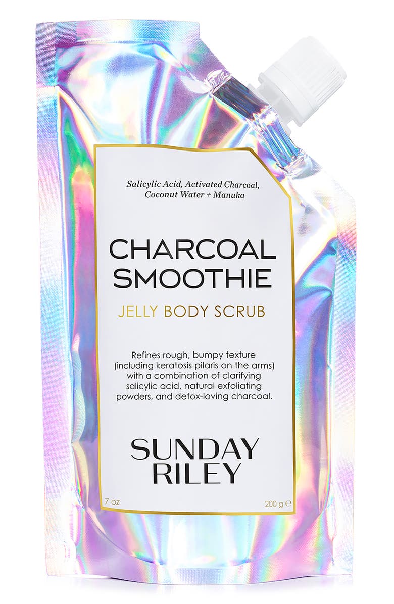 Sunday Riley Charcoal Smoothie Jelly Body Scrub, Main, color, 