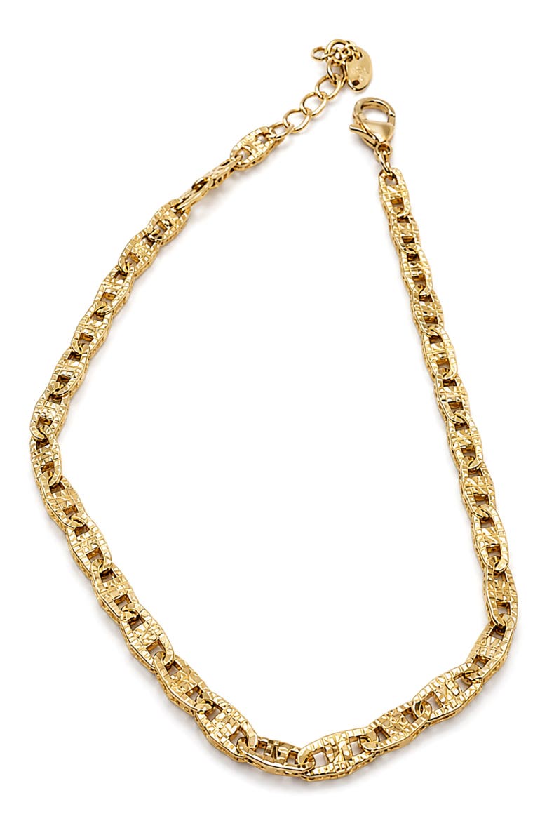Aniya Mirror Chain Bracelet, Main, color, GOLD