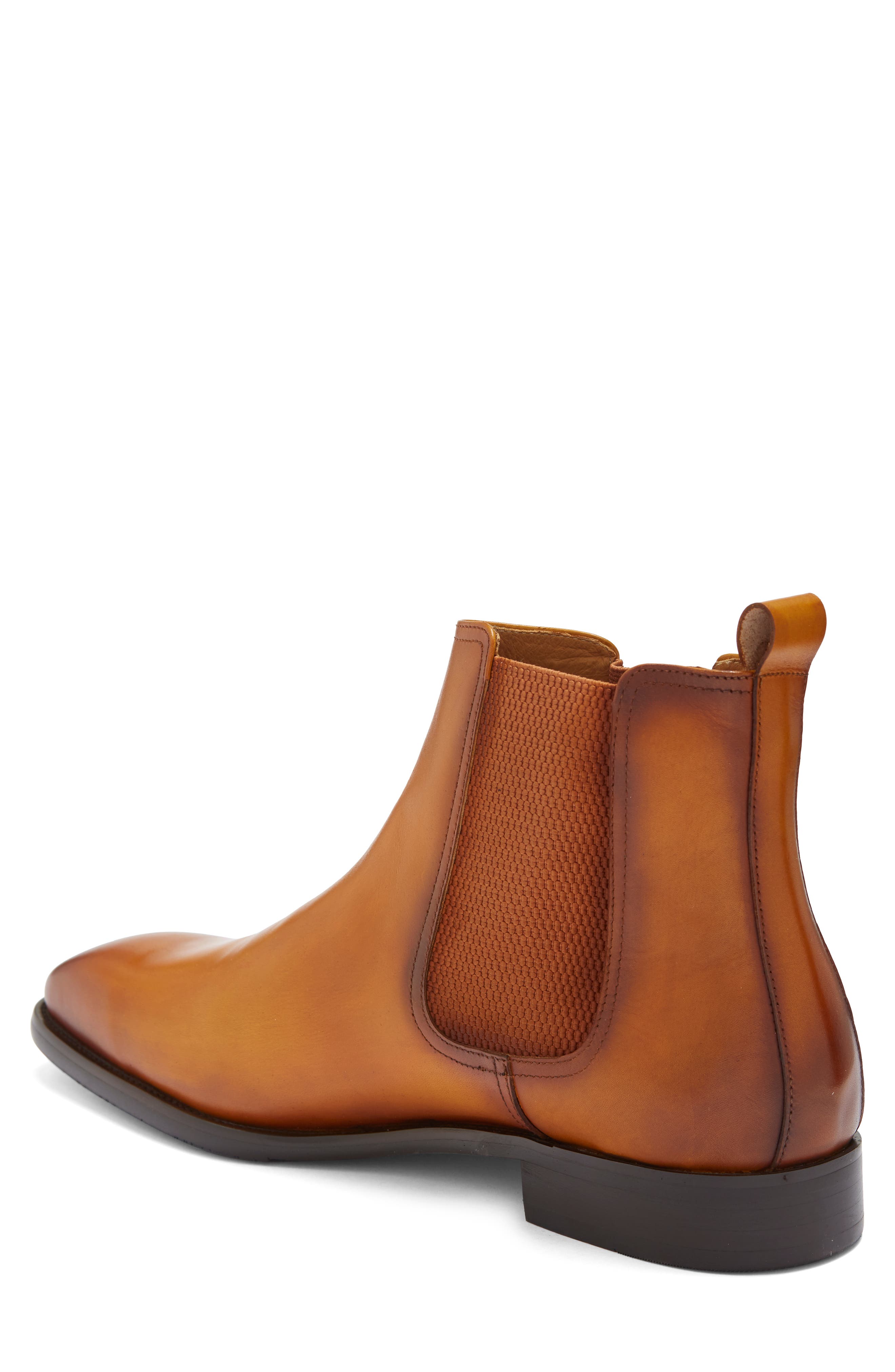 Perseus Plain Toe Chelsea Boot, Alternate, color, COGNAC
