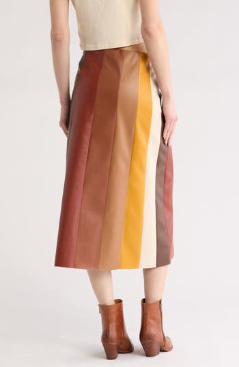 The Bits and Pieces Faux Leather Skirt