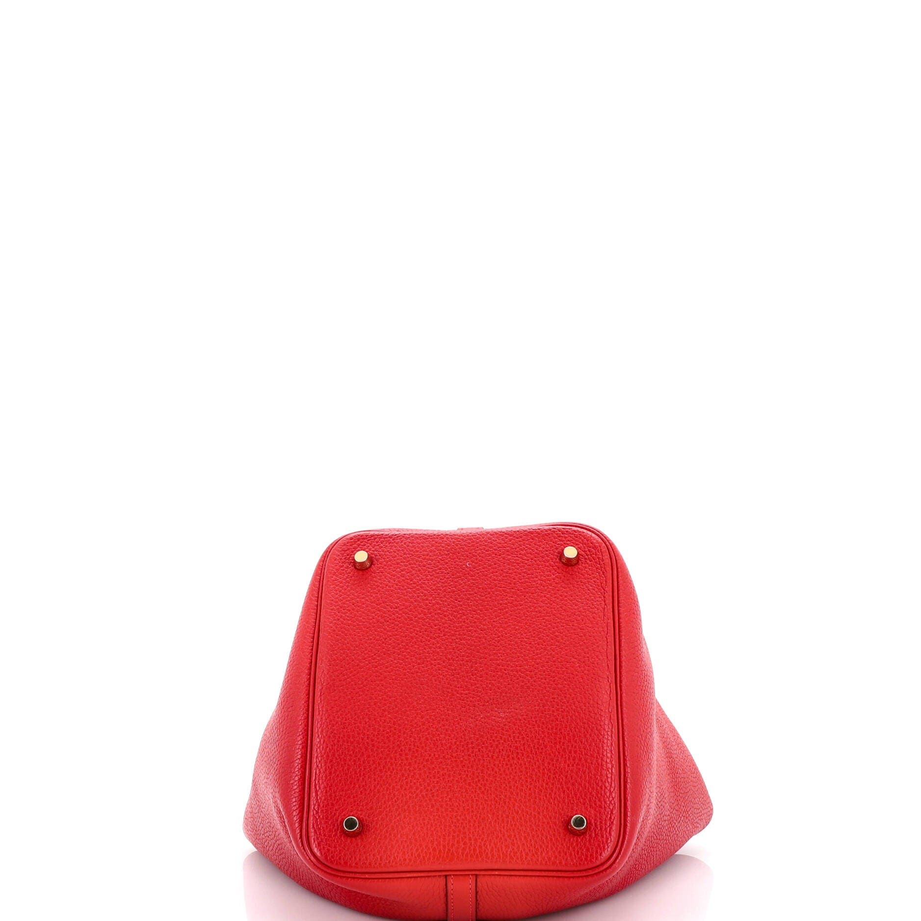 Pre-Owned Hermes Picotin Lock Bag Clemence MM, Alternate, color, Rouge Casaque