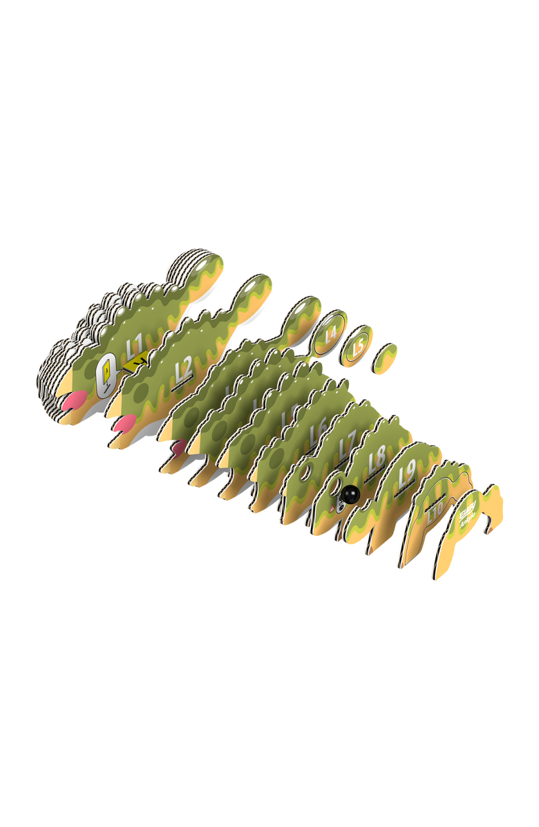 Eugy Puzzles Ankylo  3D Puzzle, Alternate, color, NO COLOR