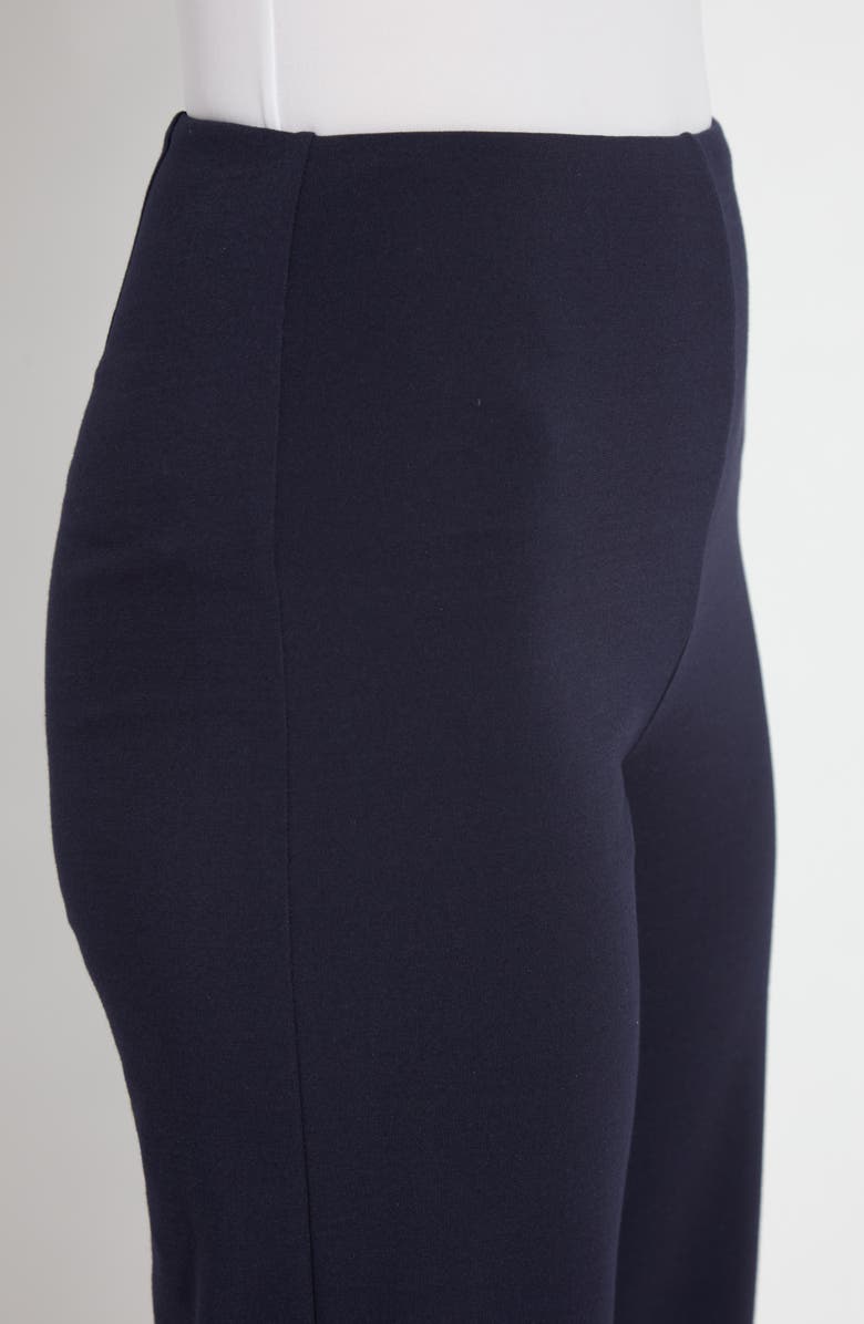 Lysse Sienna Eyelet Hem Crop Wide Leg Ponte Pants, Alternate, color, Navy