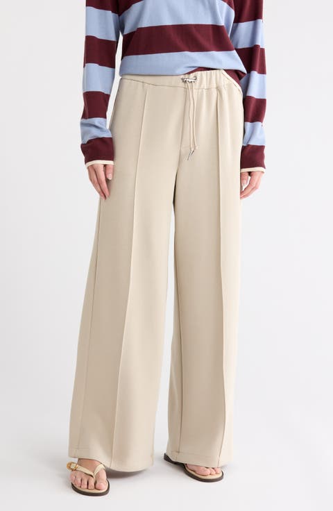 Pull-On Wide Leg Pants