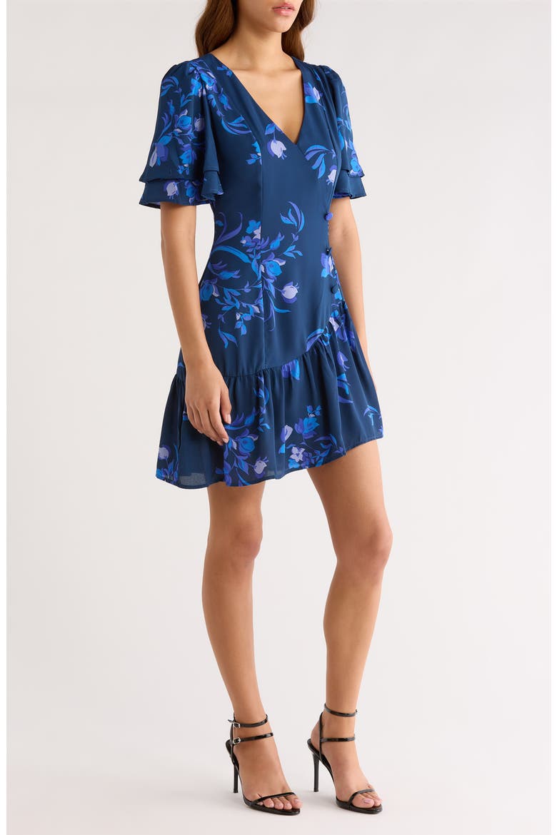 Niva Floral Rivane Minidress, Alternate, color, NAVY-BLUES