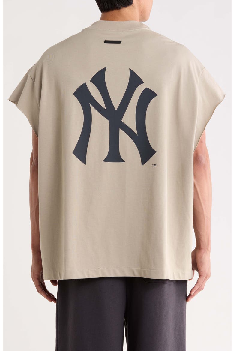 Yankees '90s Graphic Cut Off Jersey Cotton Tank, Alternate, color, SEAL