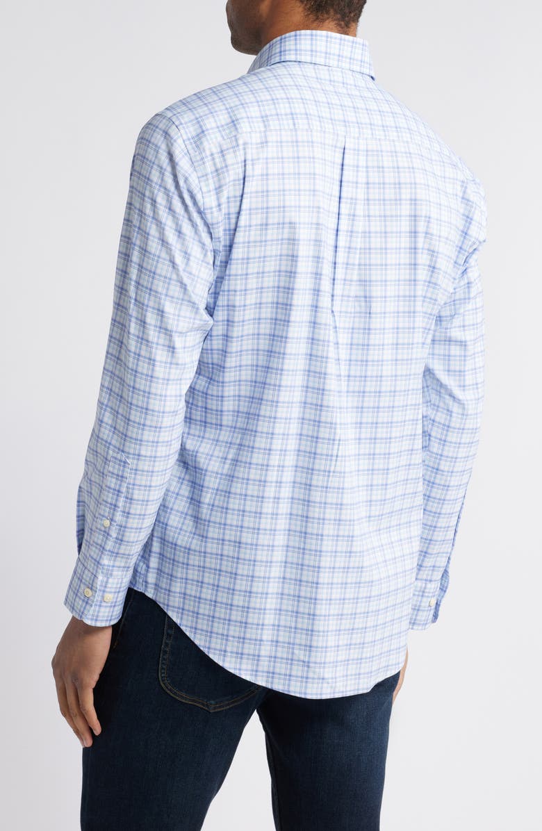 Peter Millar Garrow Crown Lite Plaid Performance Button-Up Shirt, Alternate, color, 