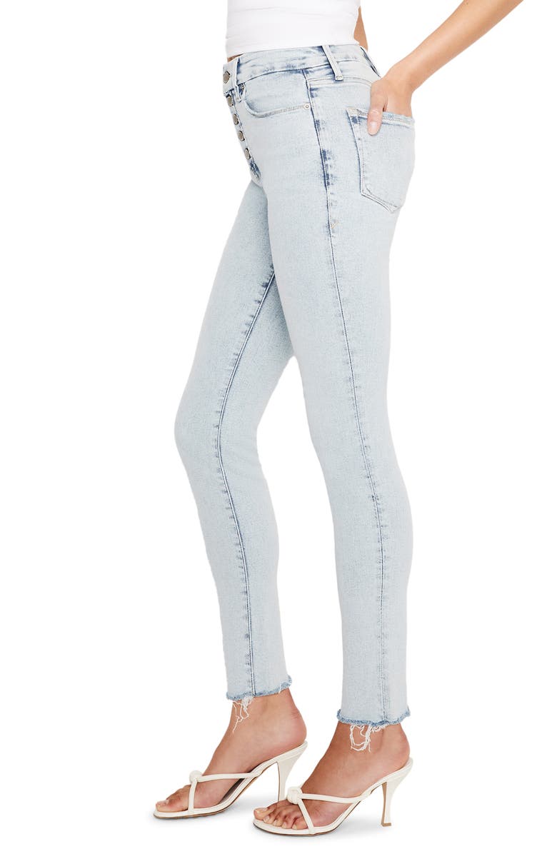 Good American Good Legs Distressed Skinny Jeans, Alternate, color,