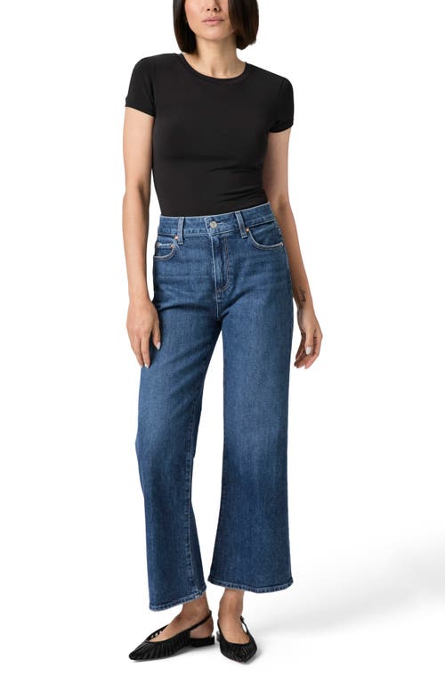 Paige Leenah Ankle Wide Leg Jeans In Blue