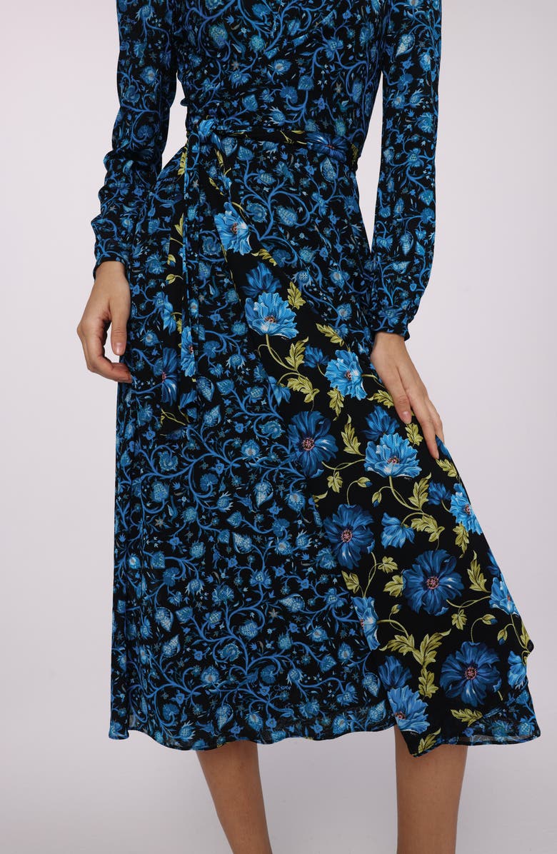 DVF Phoenix Reversible Long Sleeve Dress, Alternate, color, 