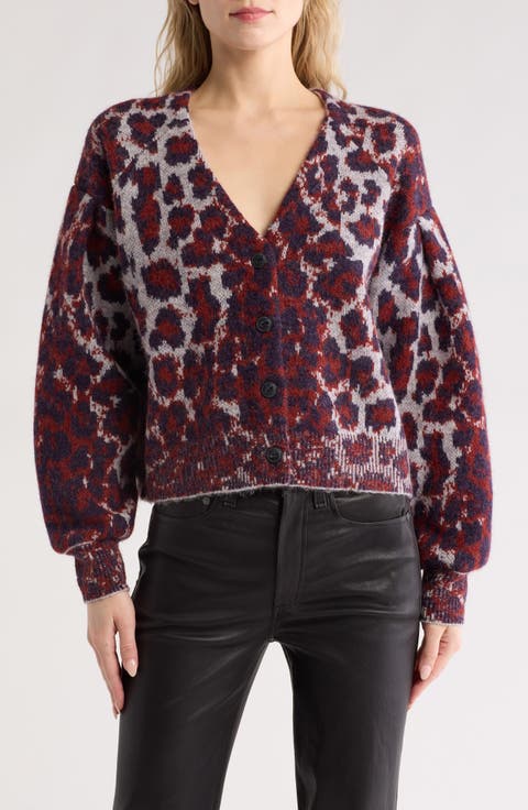 Sarah Leopard Print Cardigan