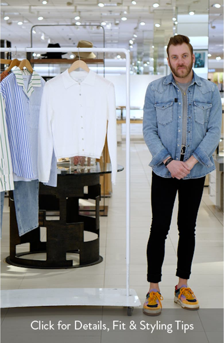 Double Layer Organic Cotton Blend Cardigan, sales video thumbnail