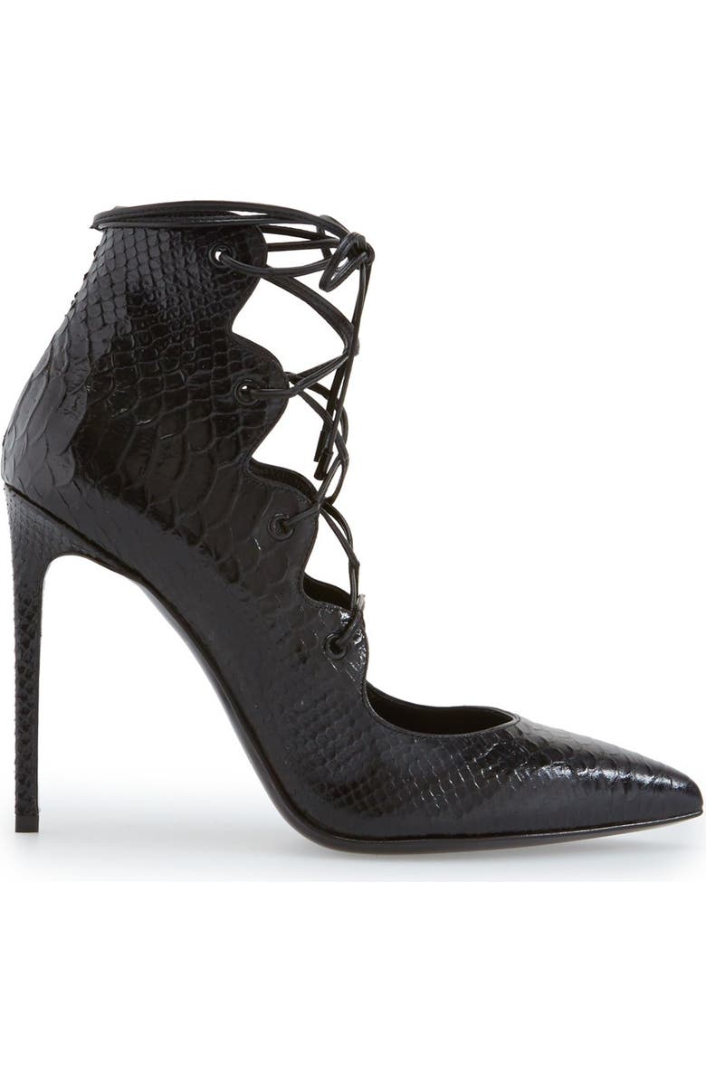 Saint Laurent 'Paris' Pointy Toe Pump, Alternate, color,