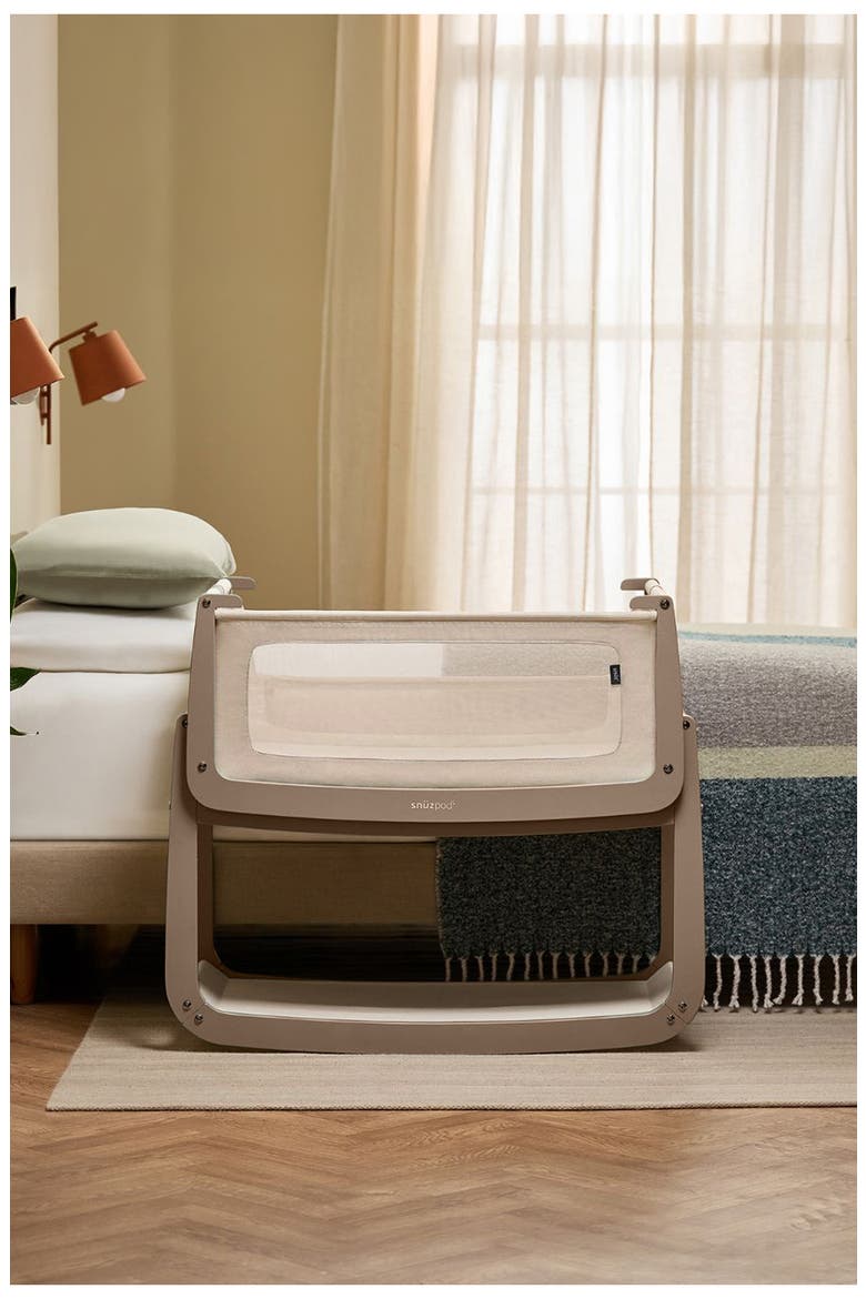 The SnüzPod5 Bedside Bassinet Bundle with Sheets, Mattress Protector & Mattress, Alternate, color, MOCHA