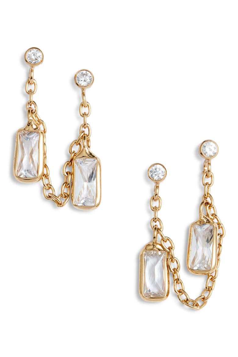 Suzie Drop Earrings, Main, color, GOLD