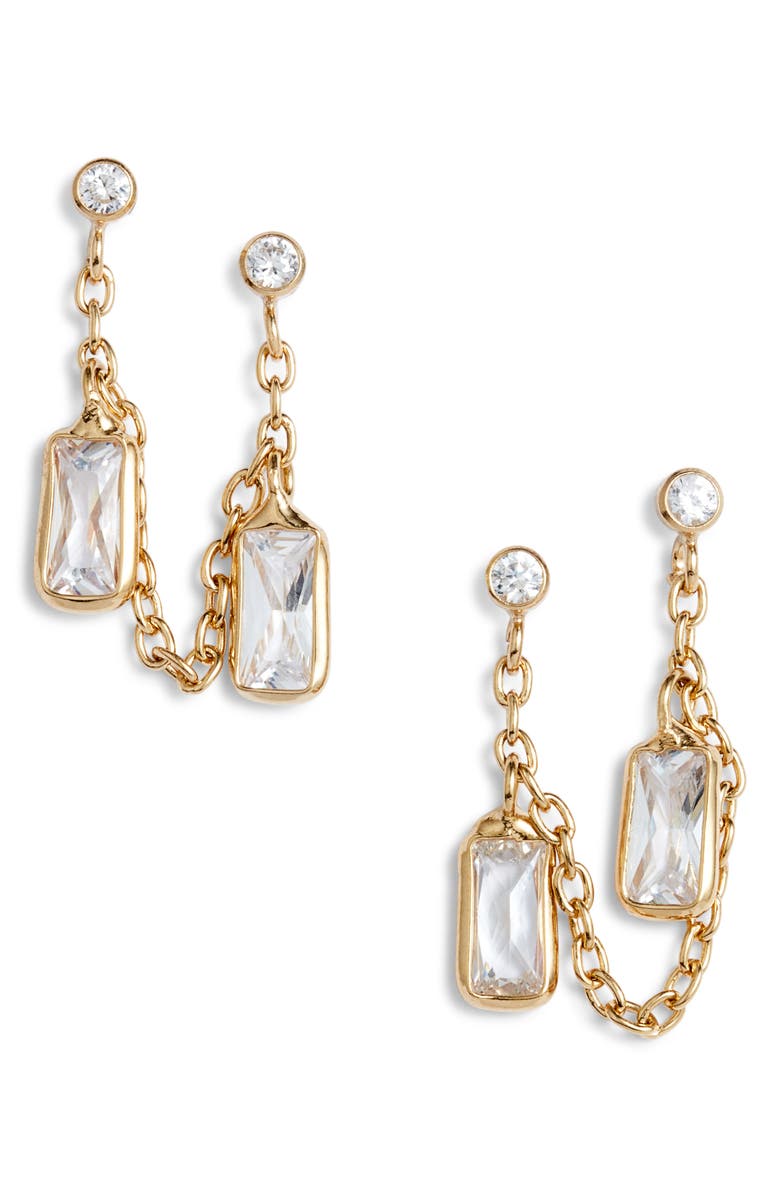 Set & Stones Suzie Drop Earrings, Main, color, Gold