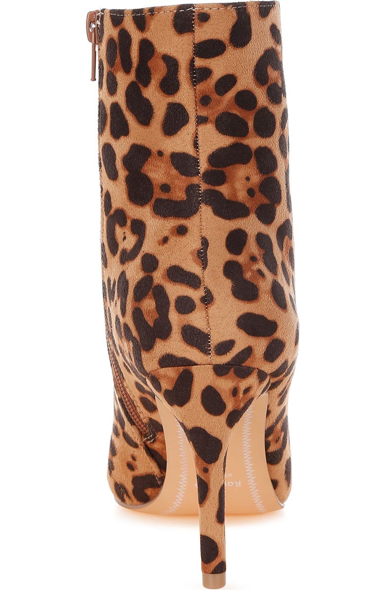 Rag & Co Vilda Pointed Toe Bootie, Alternate, color, Leopard