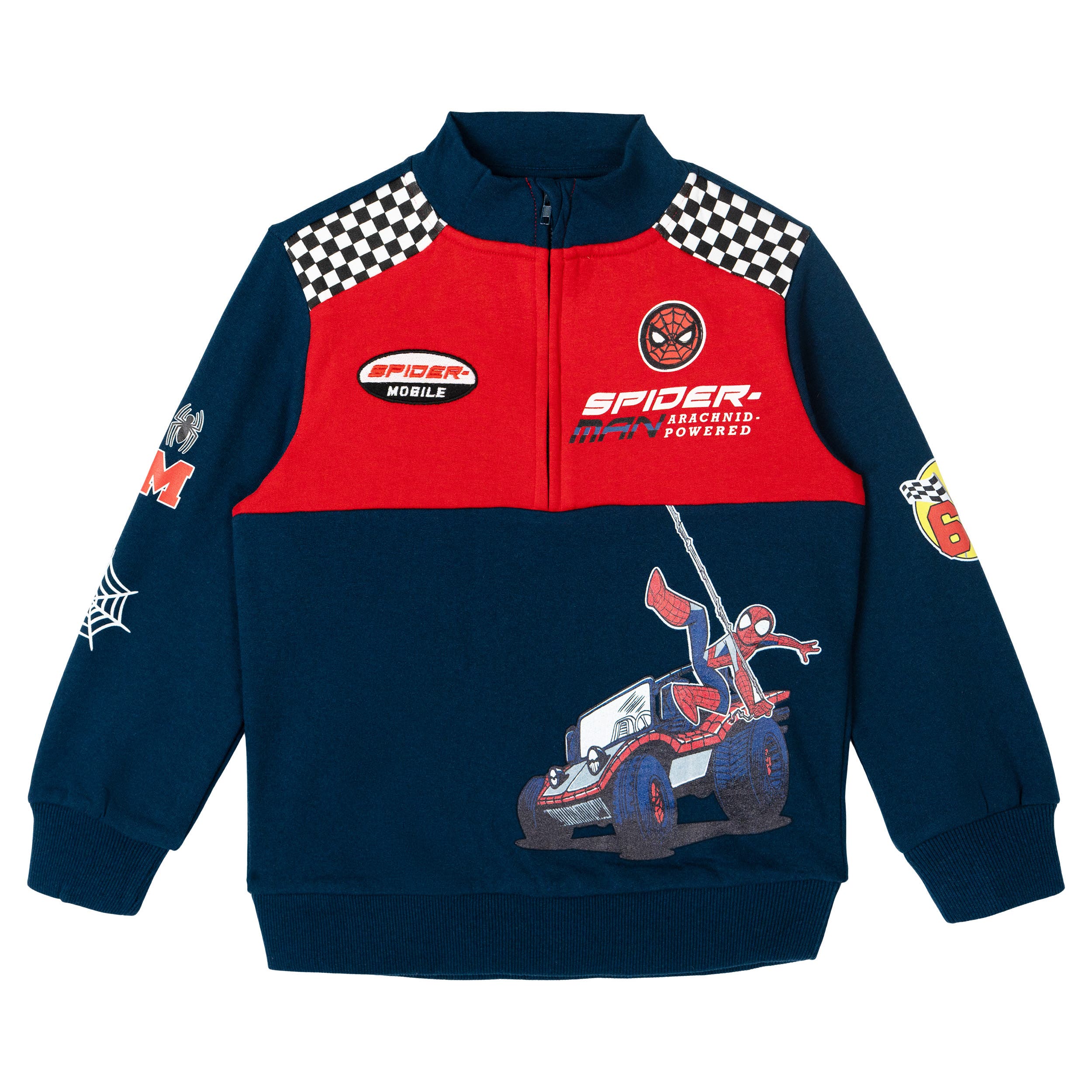 selected Spider Man Navy Red