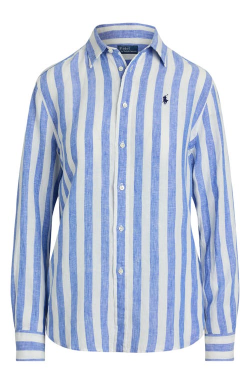 Polo Ralph Lauren Classic Fit Stripe Linen Button-up Shirt