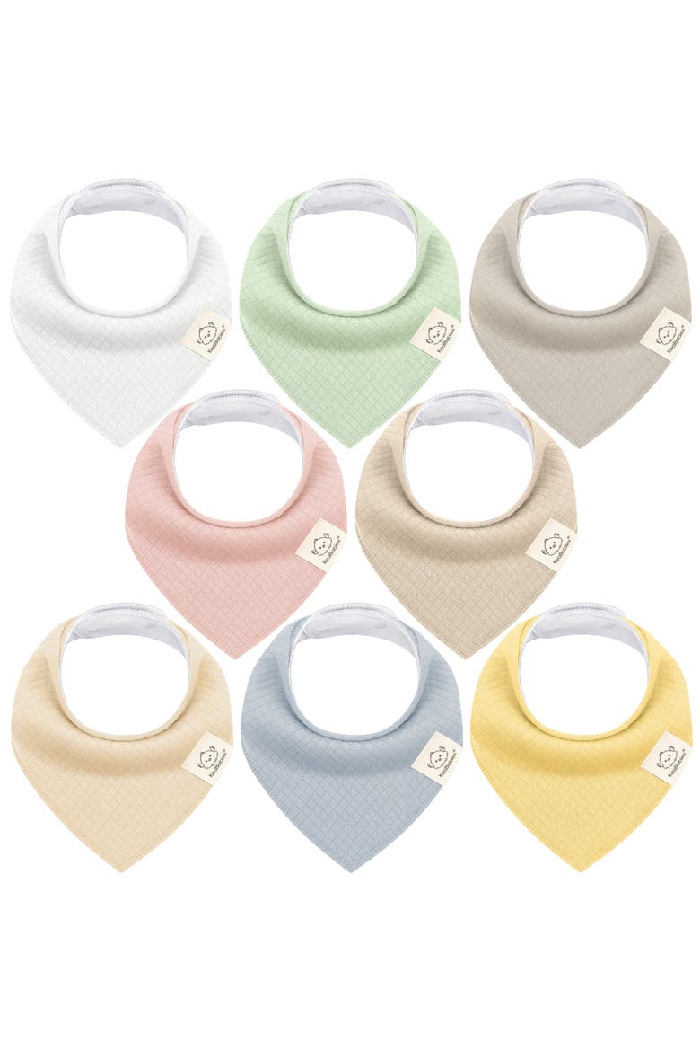 8-Pack Quin Bandana Bibs, Main, color, Dawn