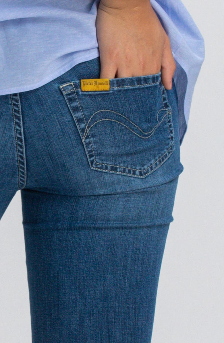 PIETRO BRUNELLI MATERNITY Over the Bump Flare Maternity Jeans, Alternate, color, Blue