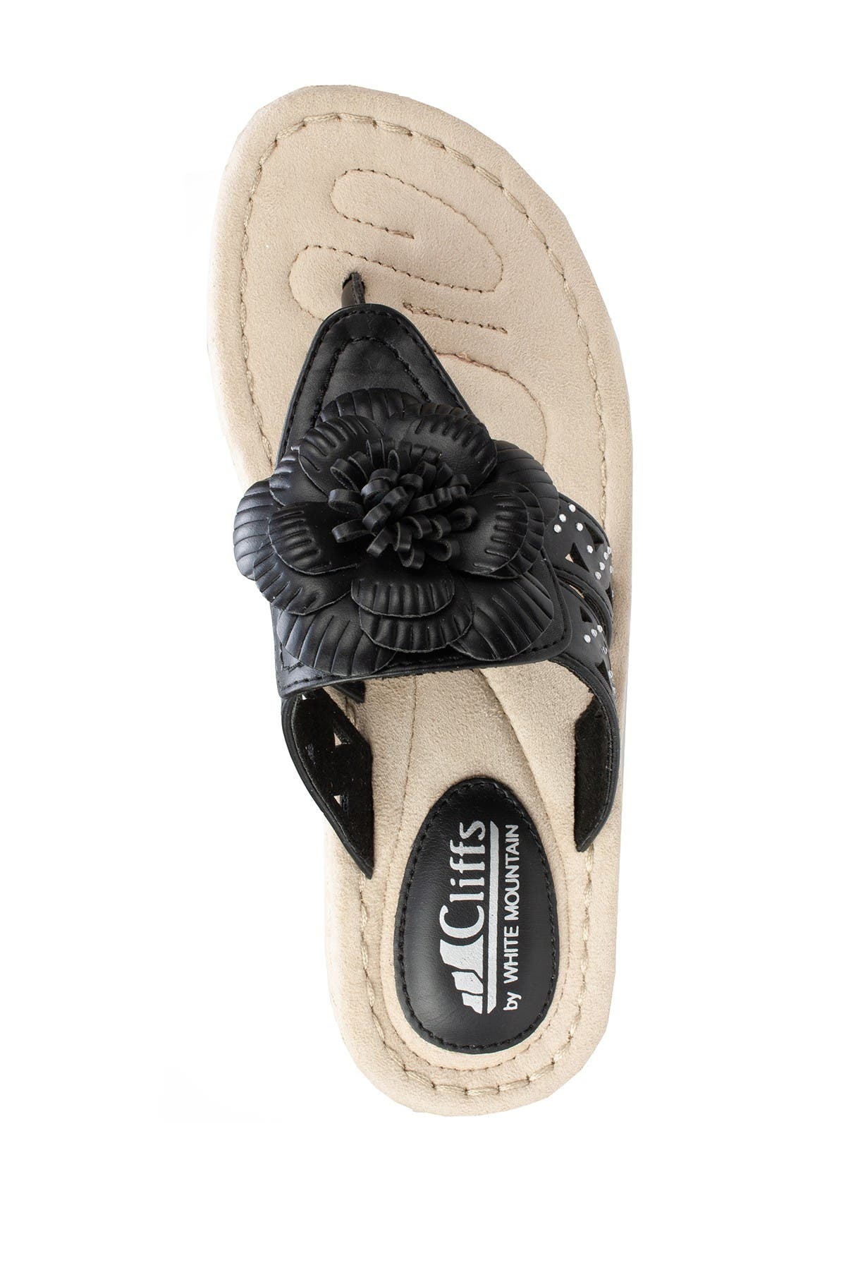 CLIFFS BY WHITE MOUNTAIN Cynthia Thong Comfort Sandal - Multiple Widths Available, Alternate, color, 