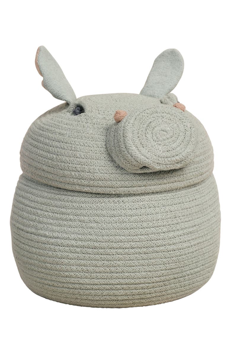 Lorena Canals Henry the Hippo Basket, Alternate, color, Blue Sage
