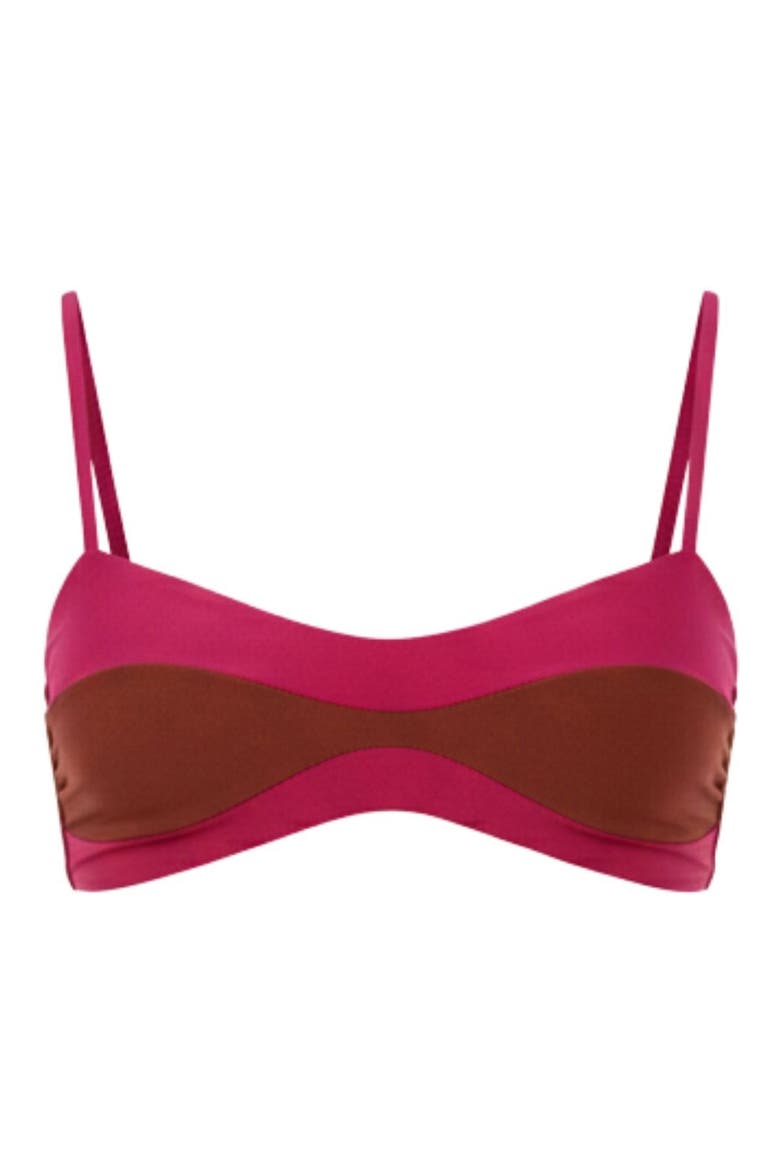 Halo Colorblock Bikini Top, Alternate, color, RASPBERRY COLOR BLEND