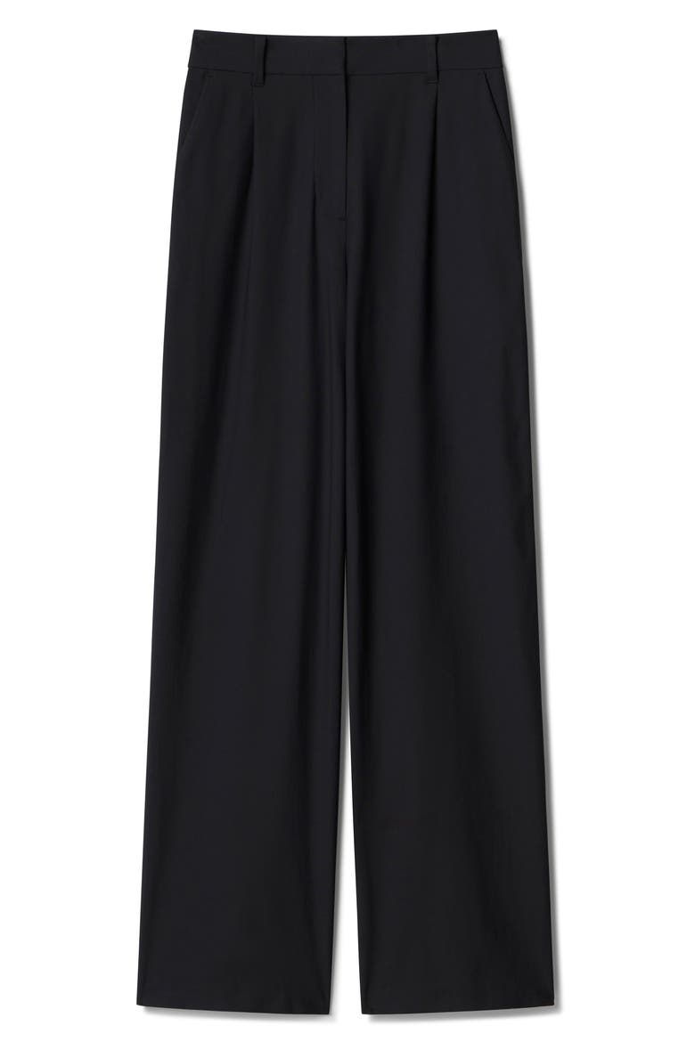 Commuter Pleat Pants, Alternate, color, BLACK