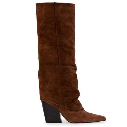 Black Suede Studio Nev 100 Boot In Brown