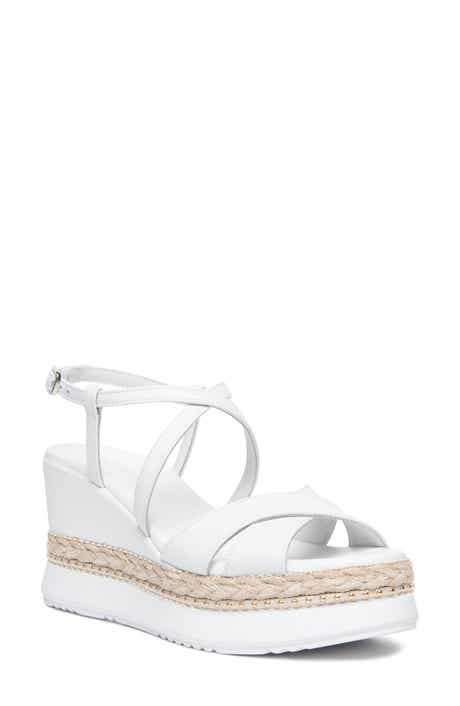 NeroGiardini Ankle Strap Platform Wedge Sandal