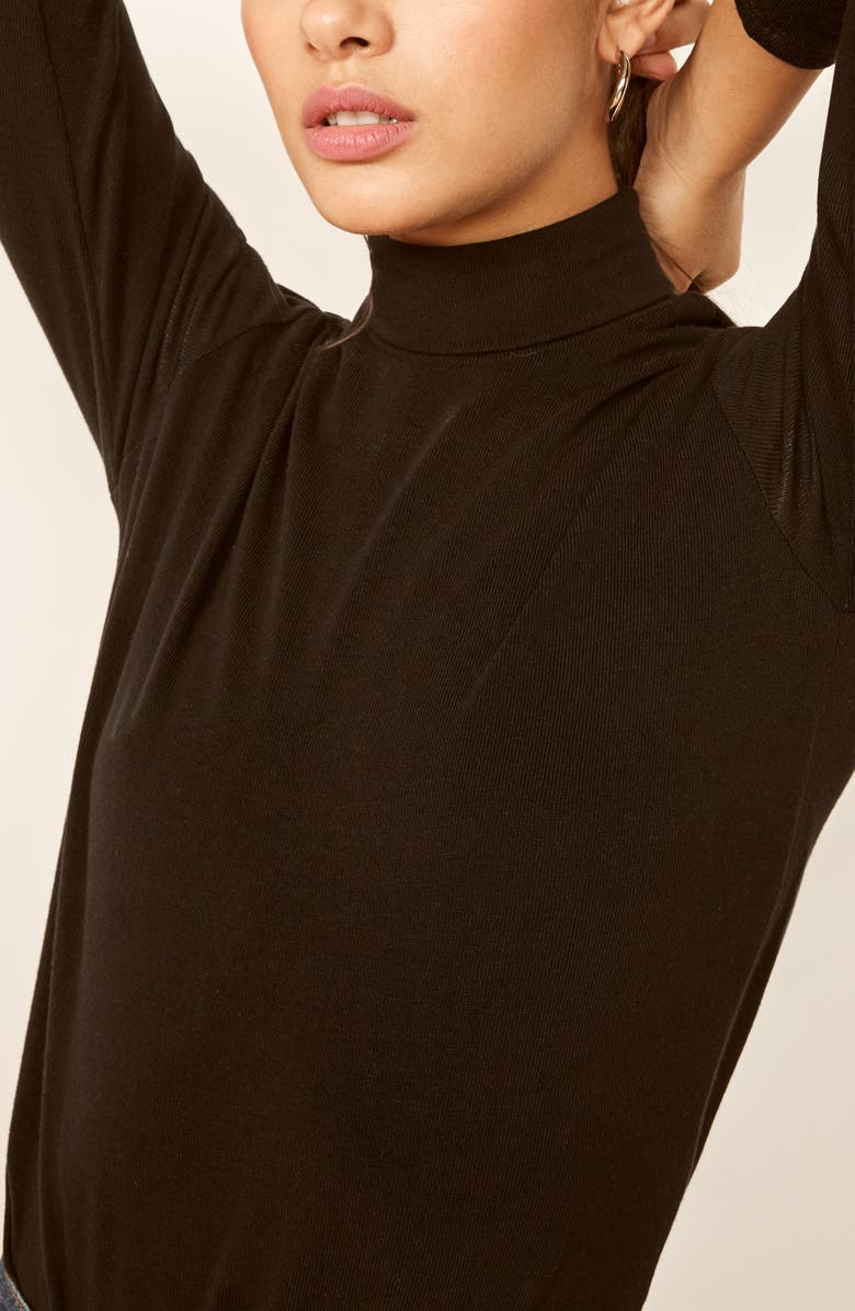 Reformation Billy Mock Neck Top, Alternate, color,