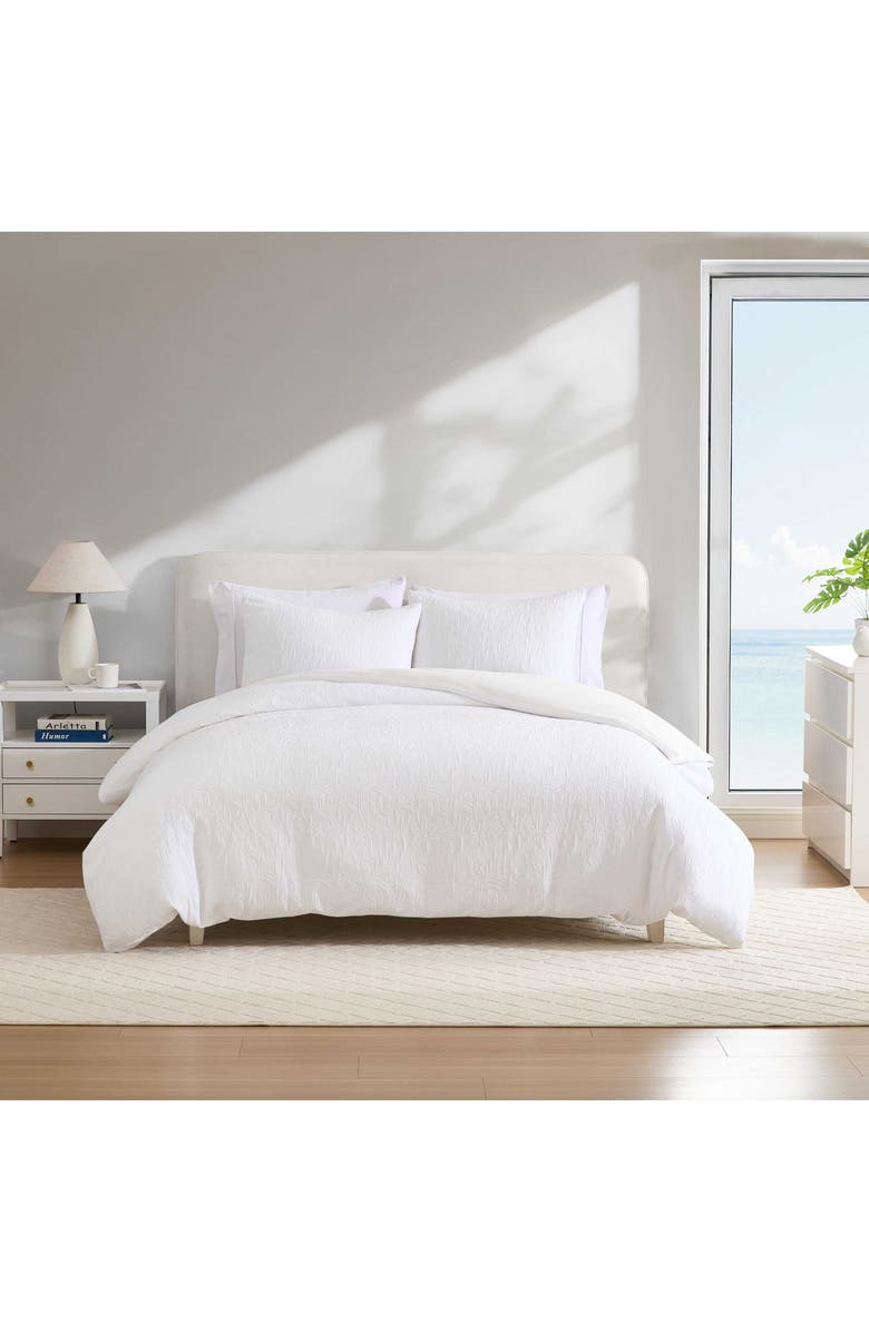 Nautica Seaside Floral Queen Comforter Sham Set, Alternate, color, White