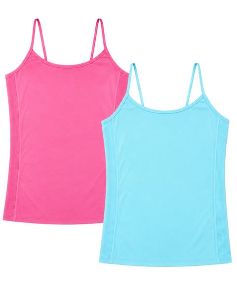 Girls' Bundle of Two Solid Full Cami (10-14) - Big Kid